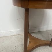 19th century round Empire-style cherrywood side table
