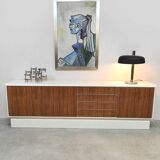 Vintage Italian modernism sideboard credenza 'Duo-tone'