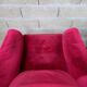 Pair of italian armchairs and ottoman