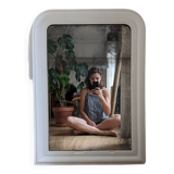 Classic white mirror