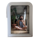 Miroir classique blanc