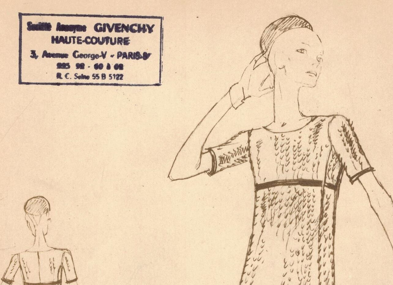 Drawing of the house Givenchy