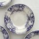 4 Sarreguemines "Jardinière" ironstone soup plates