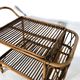 Vintage bamboo bar trolley from 50s. Made in Italy