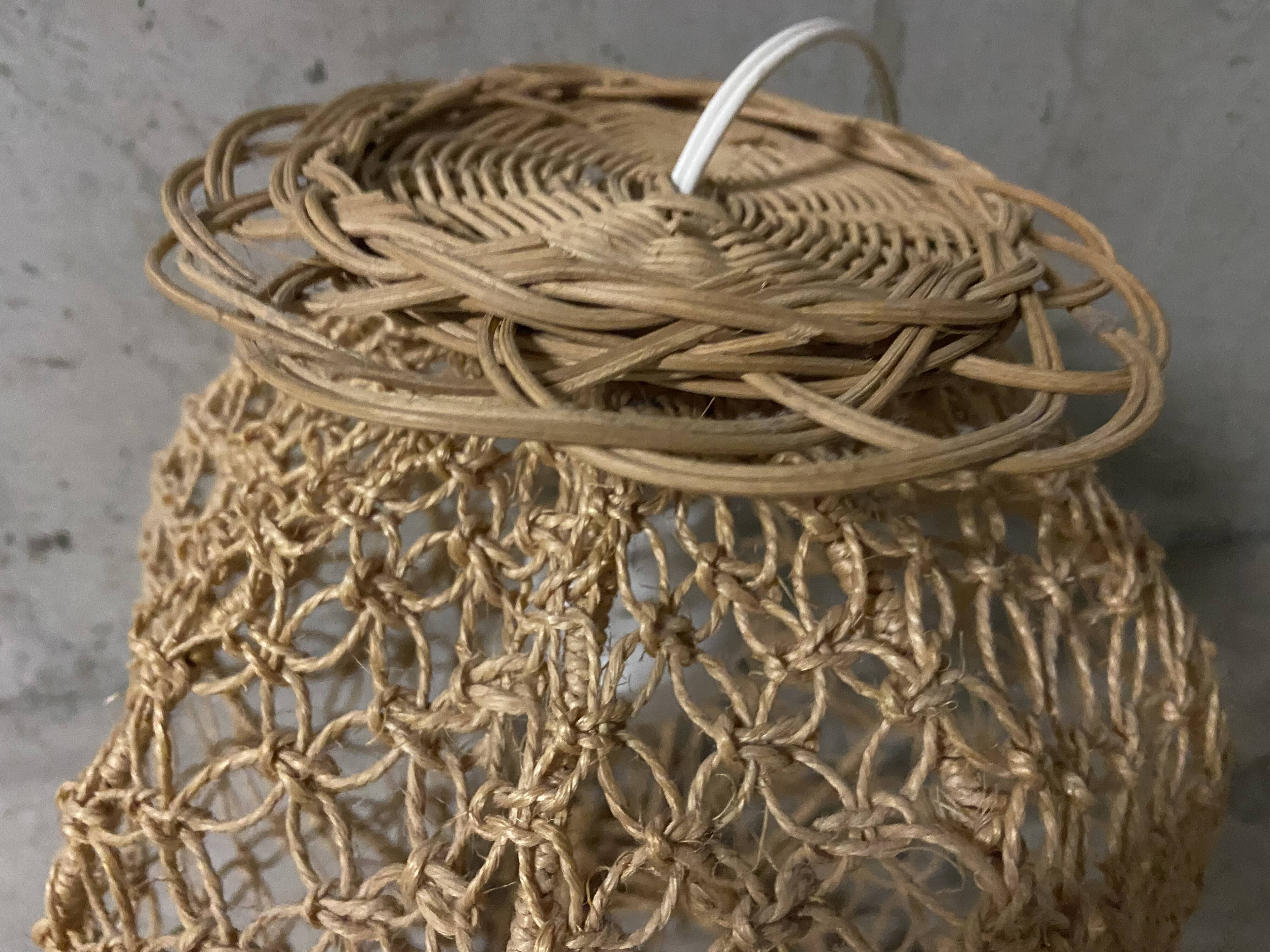 60s rope hanging lamp