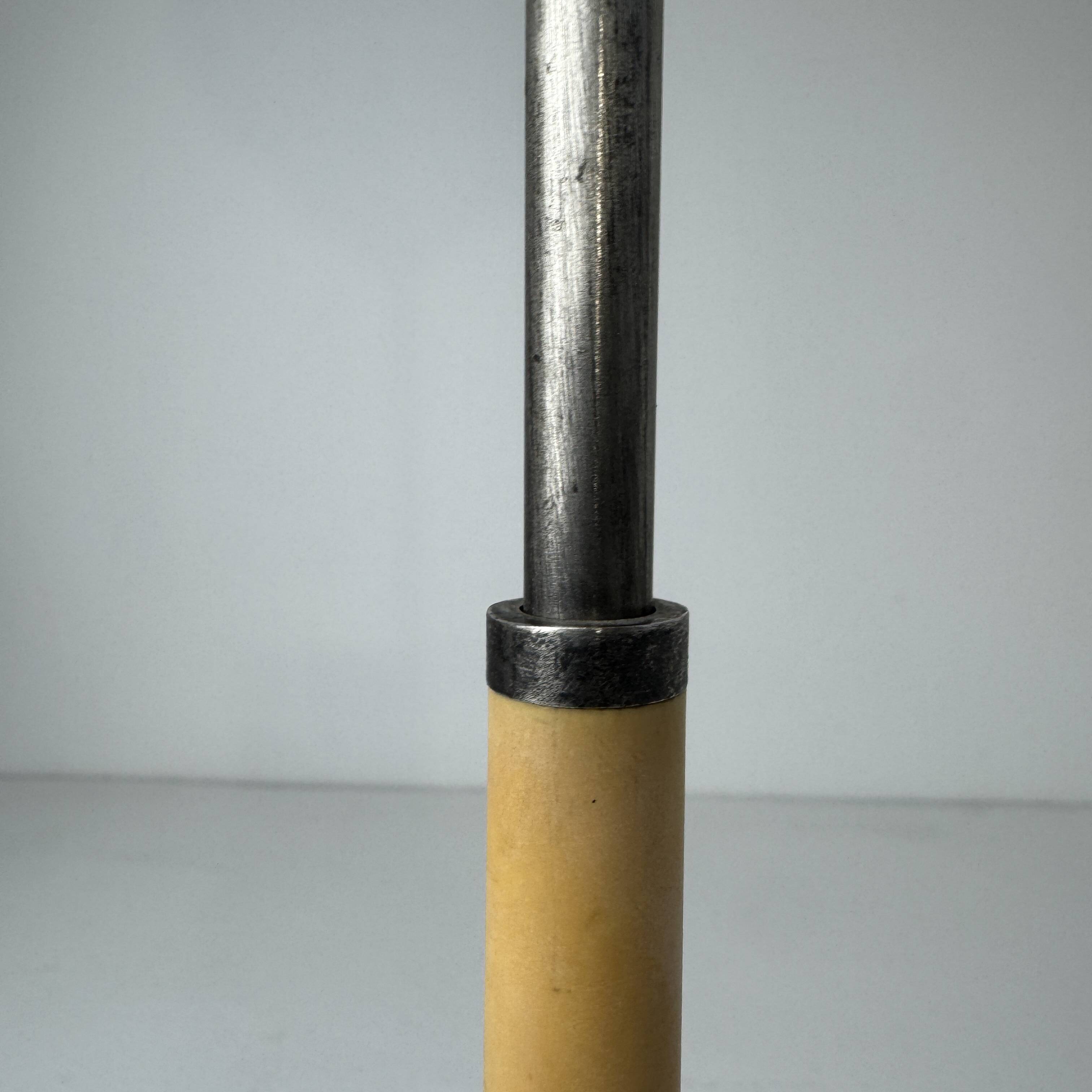 Vintage marbled glass table lamp