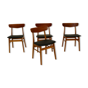 set de 4 chaises en teck,