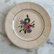Set of 3 hand-painted dessert plates from Sarreguemines