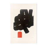 Affiche Pierre Soulages représentant la  lithographie # 24b - Musée Rodez