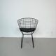 Bertoia side chair in black