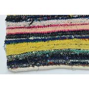 1970s Vintage Turkish Oushak Handmade Wool Cotton Yellow Runner Rug 65x318