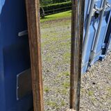 Rectangular polychrome teak mirror