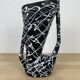 Spaghetti vase free form ceramic Vallauris 50s, red and black