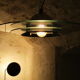 Glass and metal suspension lamp edition Massive Belgium
