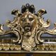 Large Mirror with Parcloses in Gilded and Blackened Wood, Napoleon III Style –