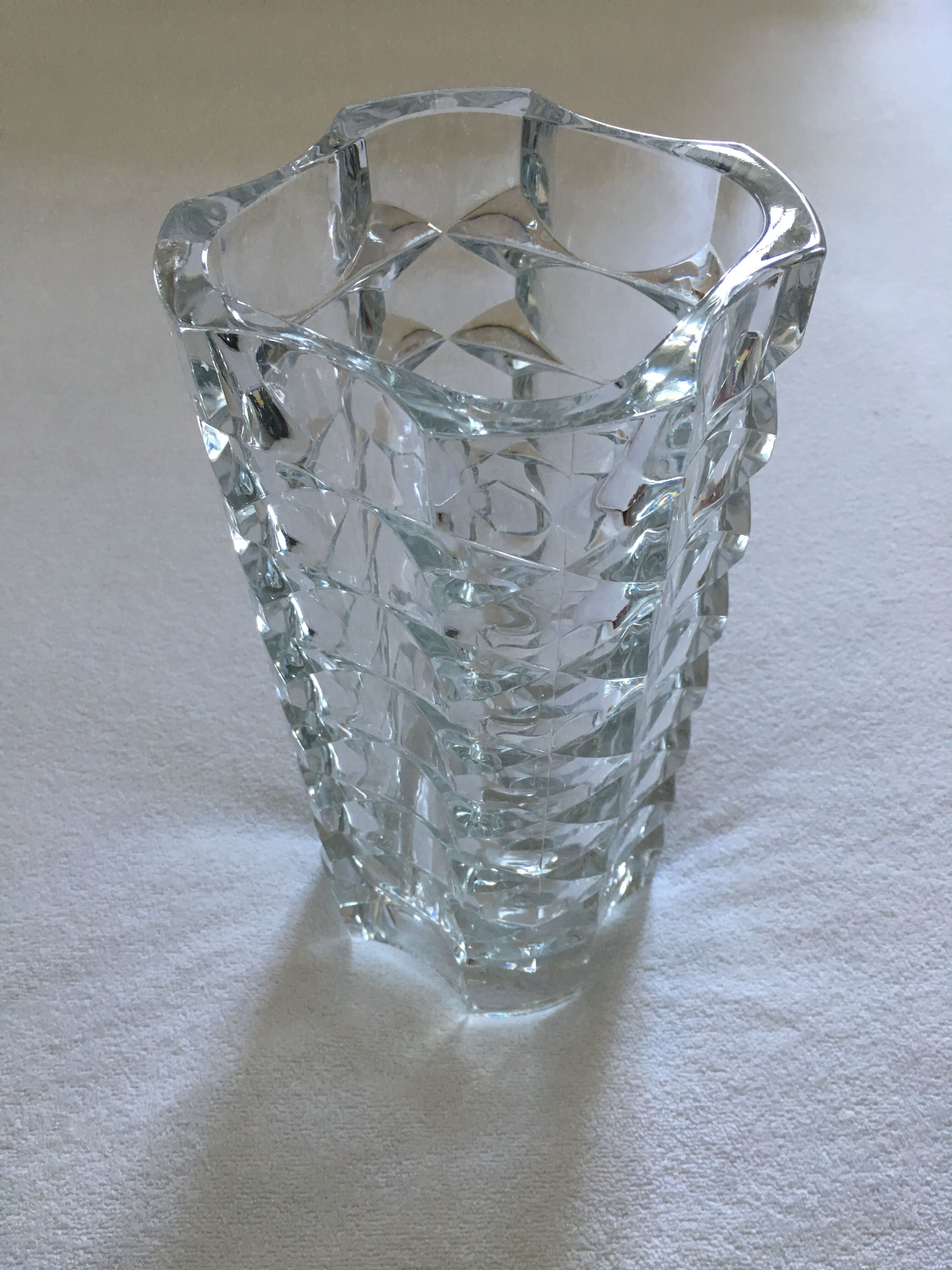 Old glass vase mold