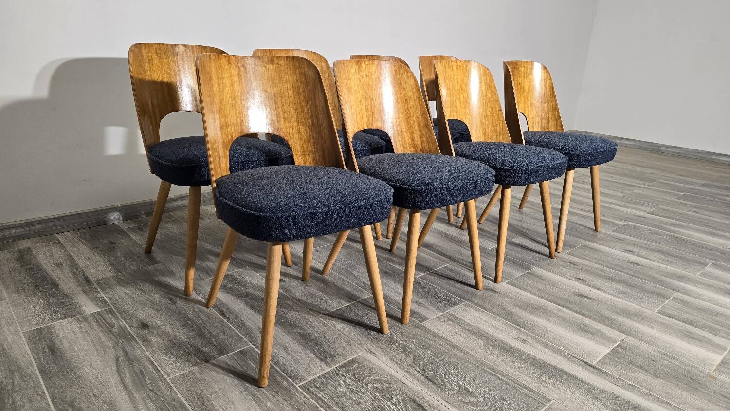 Dining Chairs by Oswald Haerdtl, 1950s, Set of 8