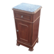 Louis Philippe style bedside table with black marble top