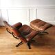 Ensemble lounge chair palissandre de Charles et Ray Eames pour Herman Miller, 1970