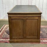 Early 20th century English flat desk in oak