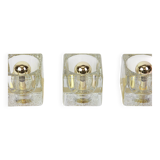 Exclusive wall sconces in crystal and brass by Peill & Putzler, Germany.