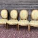 Set of four chairs stamped louis XVI period