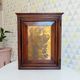 Antique wooden and brass bathroom cabinet 40/50s