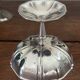 Lot de 8 coupes à glace en inox finement ciselées
