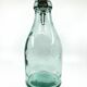 Large "Mercur" glass bottle with ceramic stopper • 2L • 1930