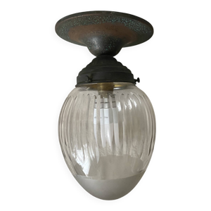 Plafonnier ancien  verre