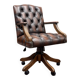 Classic English Oxblood Chesterfield President Chair