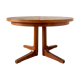 Table à manger ronde en teck Silkeborg avec rallonges