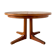 Table à manger ronde en teck Silkeborg avec rallonges