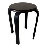 Black wooden stool
