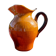 Carafe in ochre and maron sandstone