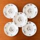 5 Sarreguemines porcelain plates bird decoration