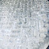 Space Age Glass Sconce Wall Lamp by Glashütte Limburg, 1960s