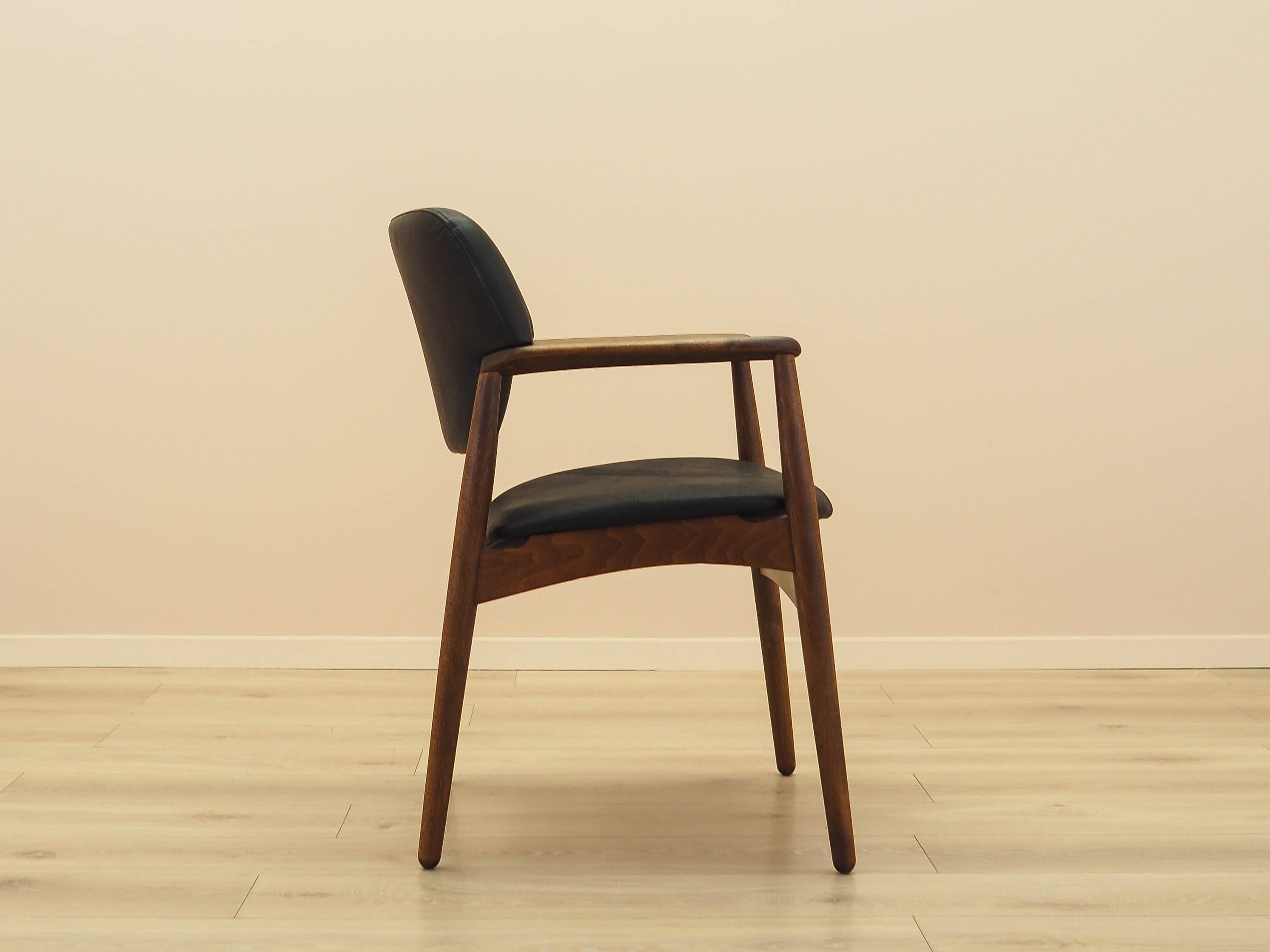 Larsen & Madsen Oak Lounge Chair for Fritz Hansen, 1970s