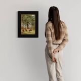 Tableau italien signé paysage