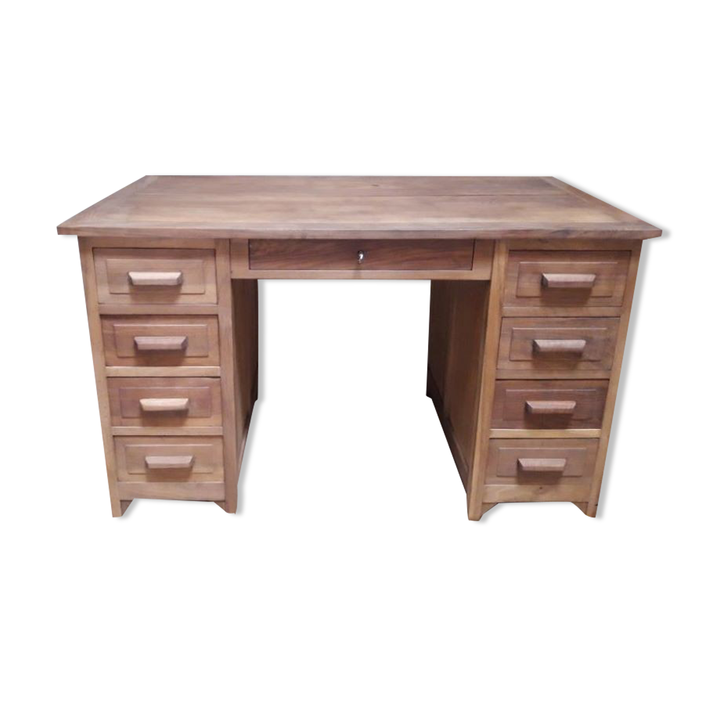 Minister's desk in walnut with drawers
