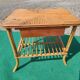 Table de chevet rotin bambou