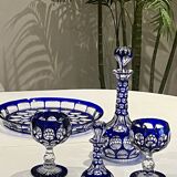 Aperitif service - Bohemian crystal - Like new