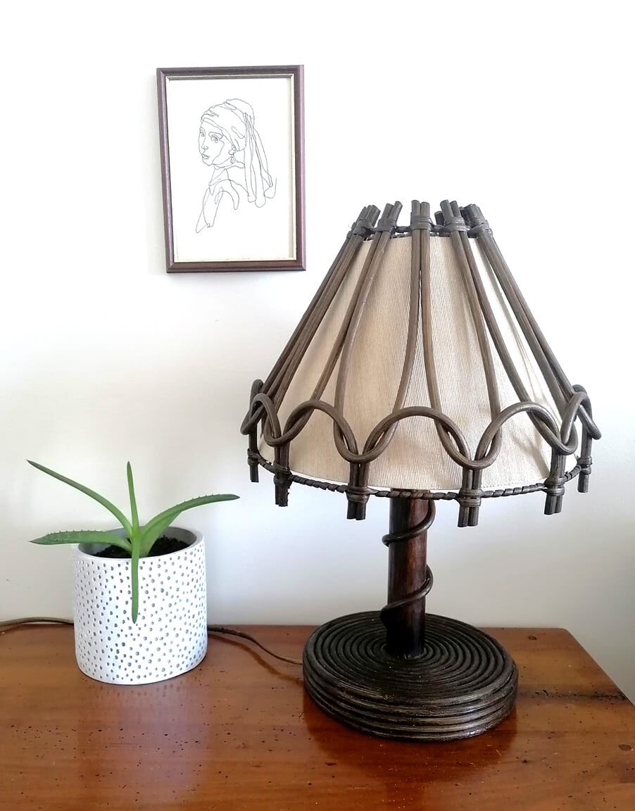 Rattan lamp, 1960