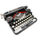 1926 new tape revised black tape underwood typewriter 3 bank