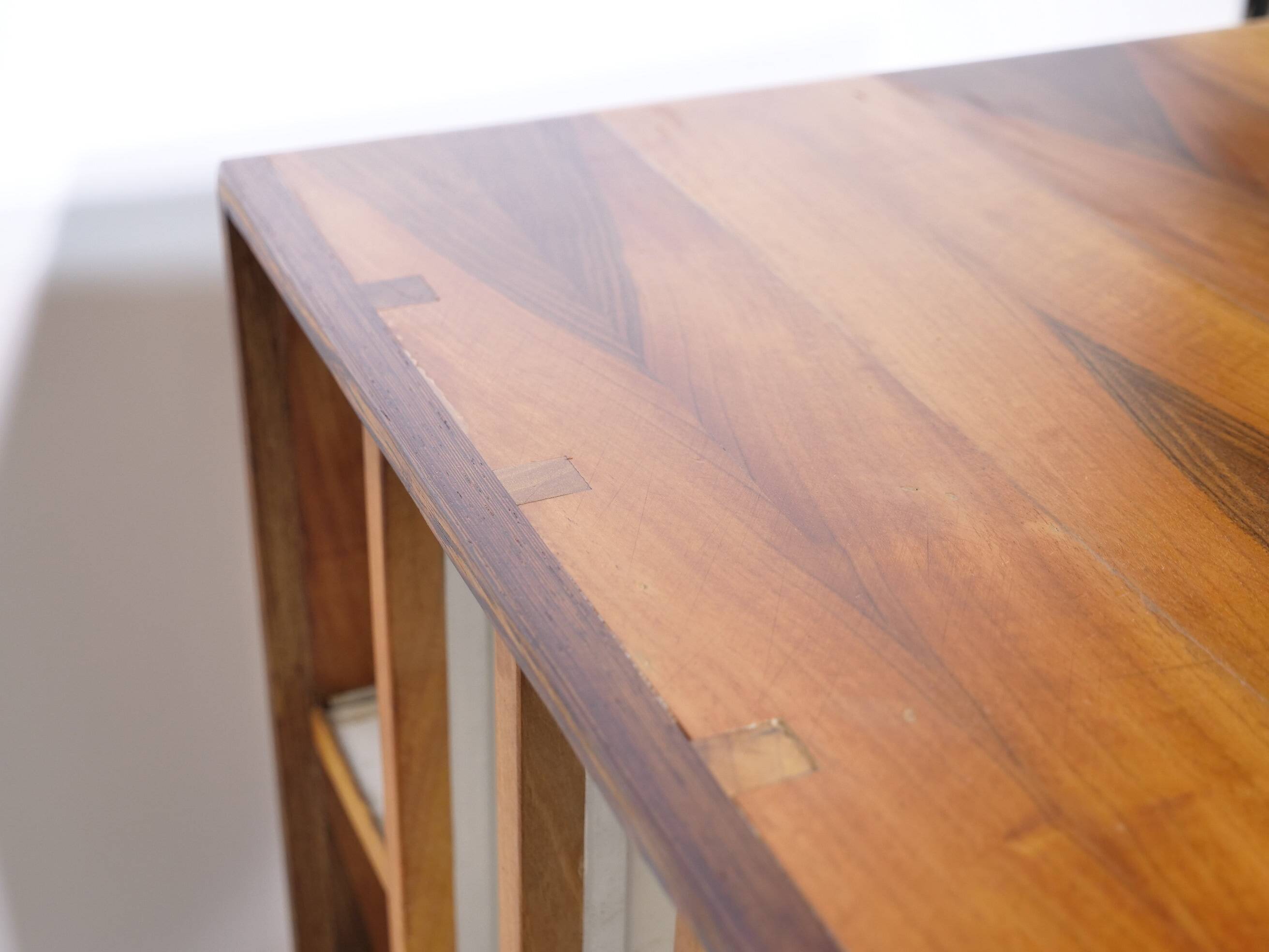 Mid-Century Solid Cherry Document LP Vinyl Cabinet, Unique Piece, 1960s