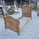 Lit style Louis XV en noyer (1 personne)