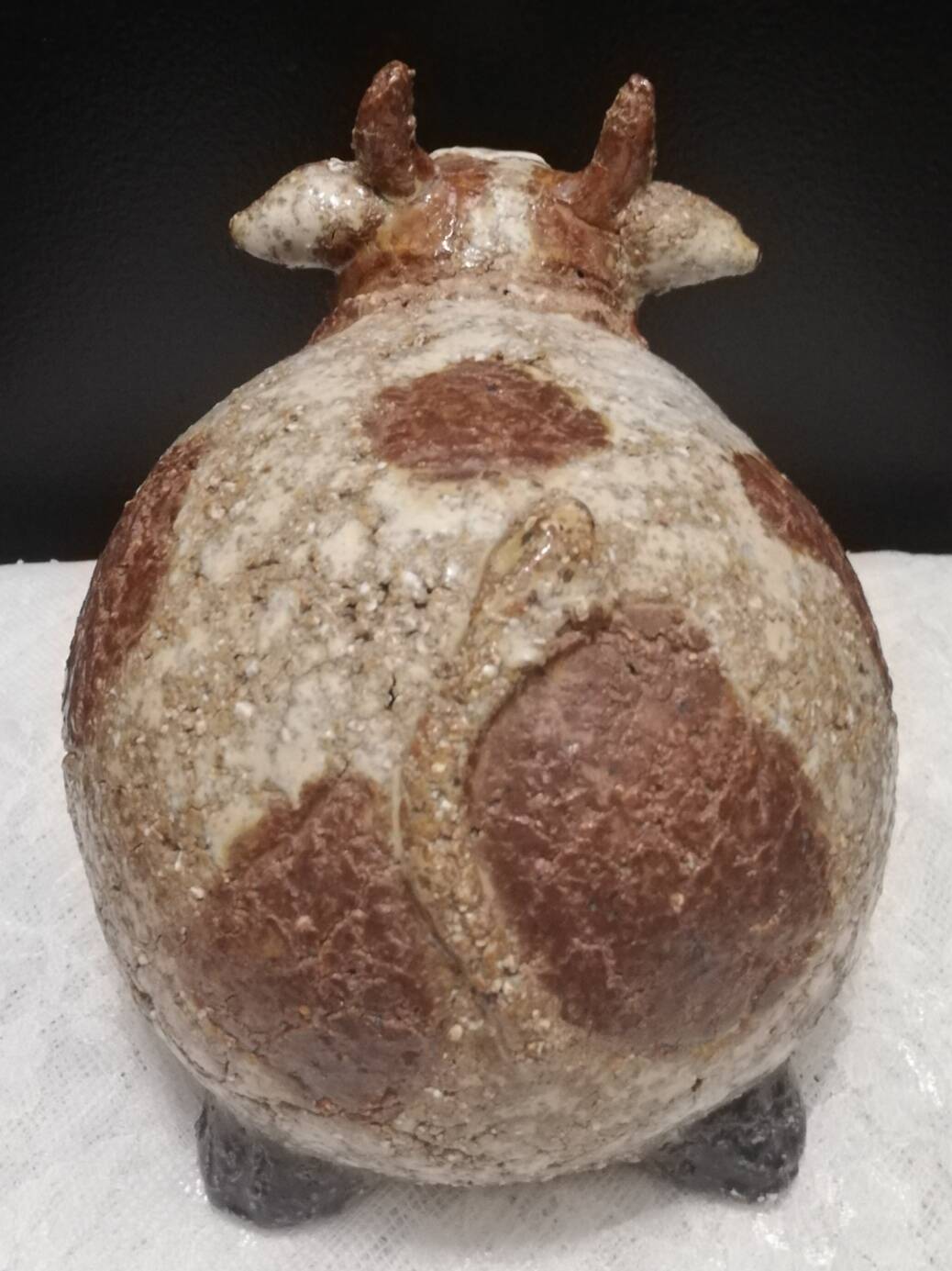 Cracked sandstone cow