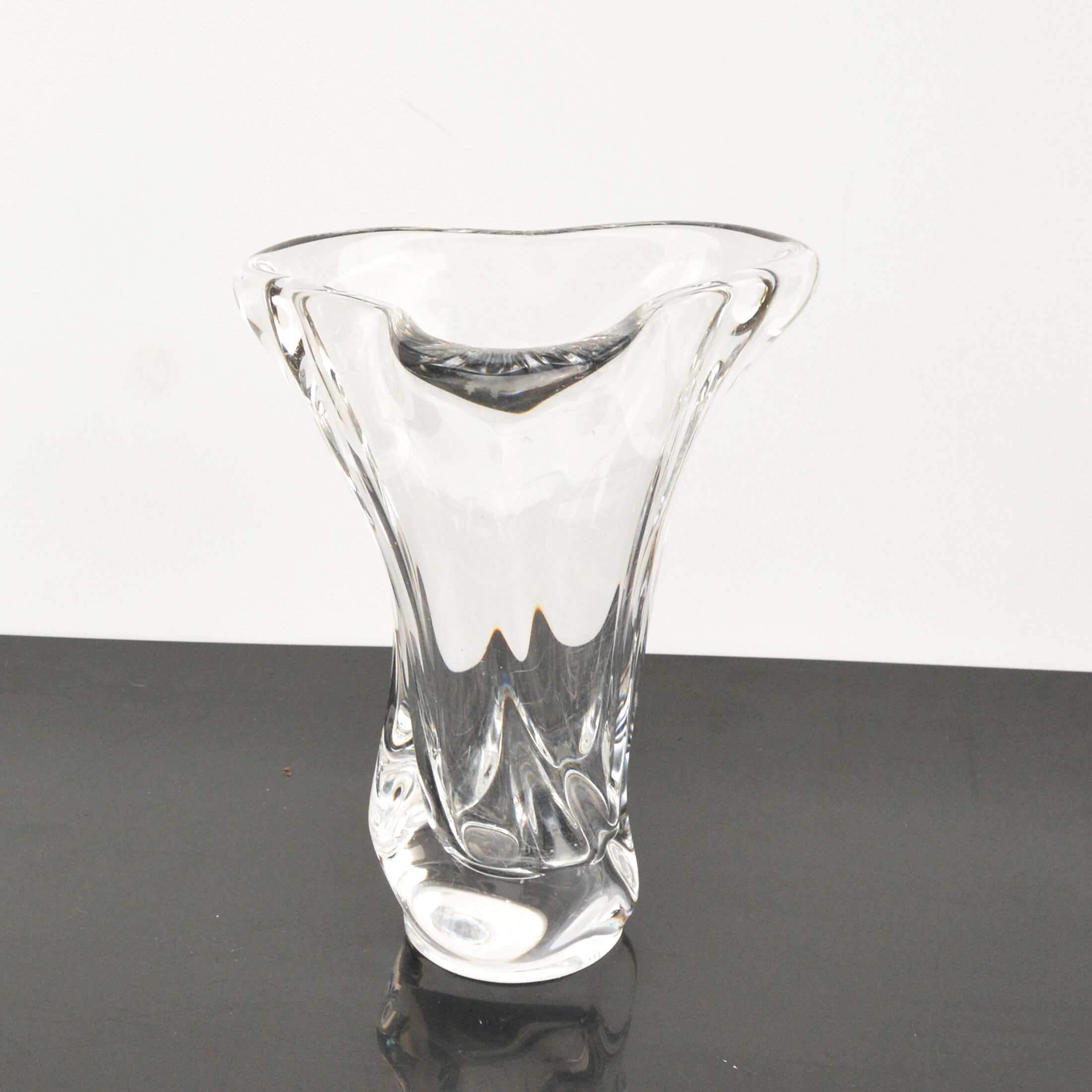 Crystal Vase, Art Vannes, France, 1970s