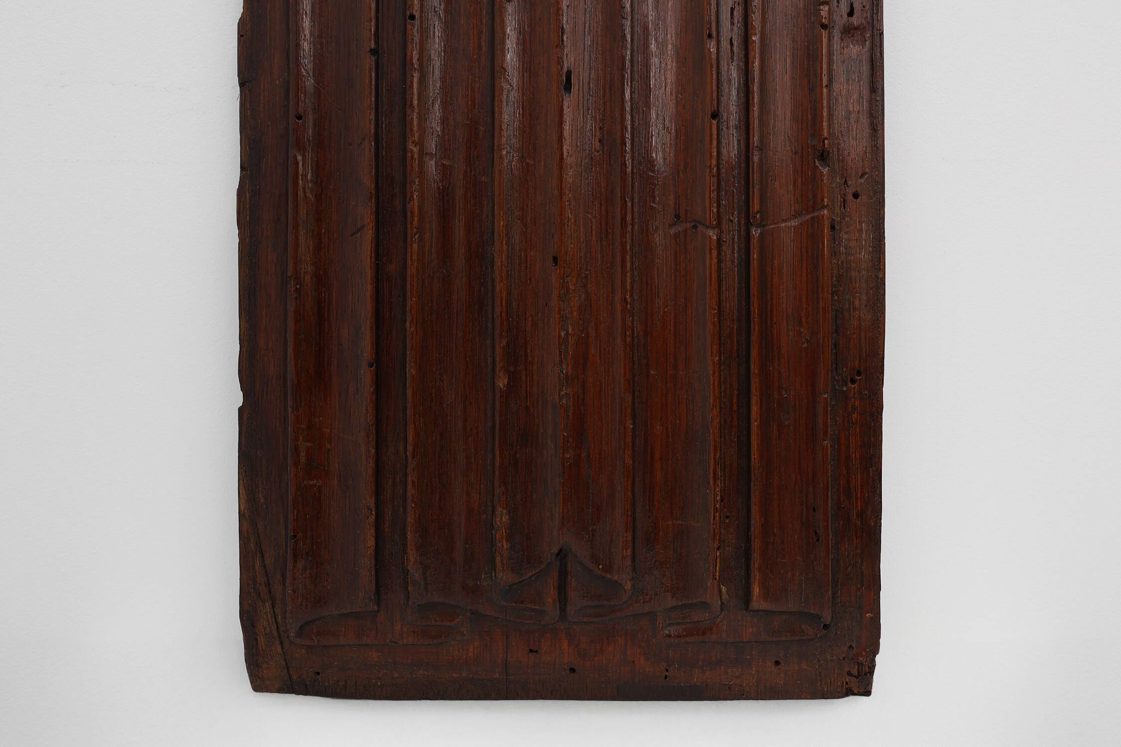 16th Century oak carved Gothic Panel, Belgium