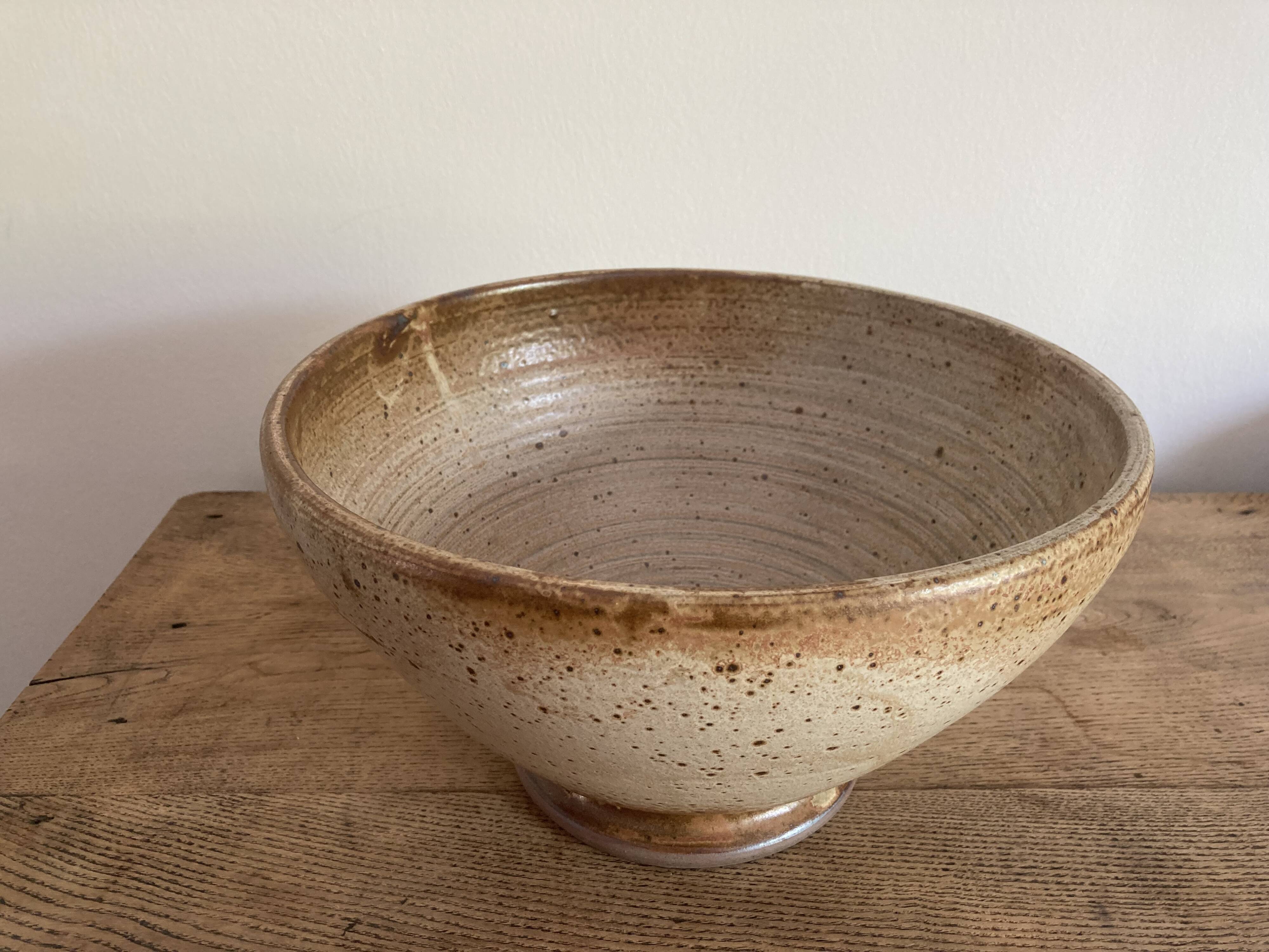 Speckled sandstone bowl